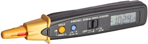 Hioki 3246-60 HiTester Pen-Sized Digital Multimeter with Flashlight, 42 Megaohms, 600V