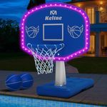 LED Pool Basketball Hoop Poolside, 
