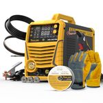 TOOLIOM Aluminum MIG Welder with Pulse 250A 110V/220V Dual Voltage 6 in 1 Multifunctional Welding Machine Pulsed MIG/Gas MIG/Flux Core/Spool Gun MIG/Lift TIG/Stick