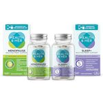 Health & Her Menopause Multi-Nutrient Support Supplements for Women- Day & Night Bundle- Support for Hormone Regulation, Energy and Poor Sleep- 1 Month Supply of 90 Vegan Capsules (Bundle)