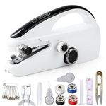 Handheld Sewing Machine, Mini Electric Handy Sewing Machine, Quick Portable Mending Machine, perfect for Beginners Sewing Curtain DIY Fabric Cloth Jeans Pet Clothes Home Travel Use(Black)