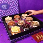 Healthy Treat Galas Diwali Gift Hamper | Roasted Dry fruit & Berries Gift Box with Crystal Diya & Diwali Greeting Card | Diwali Gift Hampers | Dry Fruit Diwali Gift Box | Wholesome Corporate Gifting | Healthy Snacks Diwali Gift Hamper for Gifting