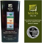 Sellas, Greek Extra Virgin Olive Oil, 5Lt, Tin