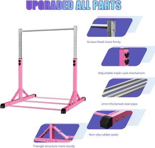 RokePro Foldable Gymnastics Bar – Adjustable Training Equipment