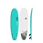 StormBlade 7ft Surfboard // Foam Wax Free Soft Top Longboard for Adults and Kids