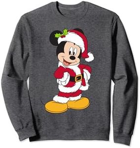 Disney Santa Mickey Mouse Holiday Sweatshirt