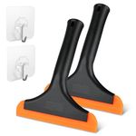 2 Pack Silicone Squeegee, 8 inch Shower Squeegee for Glass Doors Car Windshield Bathroom