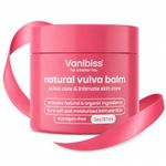 Vanibiss Natural Organic Vulva Balm - Vulvar Cream & Vaginal Moisturizer for Dryness, Itching, Chafing, and Burning - Estrogen Free (2oz)