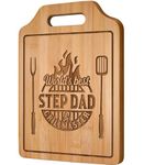 Giftasy Step Dad Gifts, Step Dad Birthday Gifts, Unique Handmade Engraved Bamboo Cutting Board, Kitchen Gifts for Step Dad, Presents for Stepdad on Father's Day Birthday Christmas