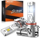 SEALIGHT S3 9006 LED Headlight Bulbs, 1:1 Real Size 32000LM 9006/HB4 LED Bulbs, 700% Super Bright 6500K Cool White with Fan, 9006 Halogen Replacement, Plug-N-Play, Pack of 2