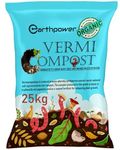 EARTHPOWER Vermicompost for Plants 25kg | Manure for Home Gardening | Organic Fertilizer for Plants Home Garden | Vermi Compost for Plants