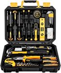 DEKO Tool Kit Set Box 100 Pieces Home Repair DIY Tools Basic Hand Toolbox Sets for Home