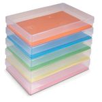 Papertent Clear A4 Storage Box, Pack of 5