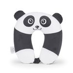 Mousehouse Gifts Awesome Animal U-shaped Memory Foam Travel Pillow, kids/adults (Black & White Panda)