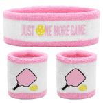 Pickleball Headband Wristband Set for Men Women,Sweating Absorbent Pickleball Gifts, Elastic Sweatband Pickleball Accessories for Pickleball Fans