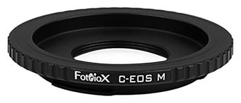 Fotodiox Lens Mount Adapter, for C-mount lens (Movie Lens, CCTV Lens trinocular microscope phototubes) to Canon EOS M Mirrorless Cameras