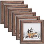 4x4 Ebony Wood Grain Picture Frames