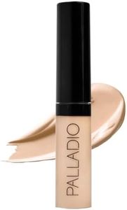 Palladio Liquid Concealer, Medium Coverage, Lightweight and Buildable Formula for Seamless Coverage, Conceals Imperfections, Brightens Skin, and Lasts All Day, Porcelain