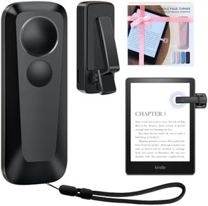 RF Remote Control Page Turner for Kindle Paperwhite Kobo eReaders, Kindle Page Turner for Camera Video Record and Shutter Selfie,eReaders Reading Accessories in Bed, Gifts for Readers (Black)