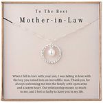 Famdecor Presents for Mother in Law Gift for Mother in Law Sterling Silver Necklace for Women Mother in Law Birthday Gifts