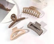 PACTIV 4Pcs Hair Claw Clips Simple Style Hair Clips Ponytail Holder Hair Clamps Nonslip Jaw Clips Hair Clips For Women, Multi