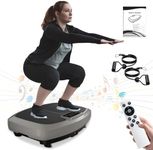 Natini Vibration Plate, Vibration Plate Exercise Machine 400lbs Capacity, Vibration Plate for Lymphatic Drainage with Bluetooth Speaker, Home Fitness Equipment for Weight Loss & Toning(Jumbo Size)