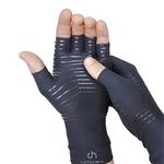 COPPER HEAL Arthritis Compression Gloves - Rheumatoid Arthritis Carpal Tunnel RSI Osteoarthritis & Tendonitis Open Finger