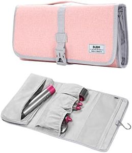 BUBM Waterproof Travel Storage Case Organizer for Dyson Airwrap, Pre-Styling Dryer, 4 Curling Barrels, 2 Smoothing Brushes and Volumizing Brush