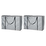 PATIKIL Chair Storage Bag, 2 Pack Waterproof Folding Lounge Chair Cover Carrying Case for Outdoor Camping Chair Beach Chaise Zero Gravity Chair, Grey