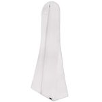 Hangerworld 72 Inch White Extra Wide Breathable Wedding Gown Dress Garment Cover Bag with 14 Inch Gusset