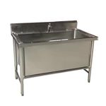 Professional Stainless Steel Dog Bathtub, Dog Pet Washing Grooming Station for Home, Dog Wash Sink Station for Large & Medium Dogs(60X60cm/23.6X23.6in,deep:30cm)