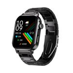 CULTSPORT Ace X Luxe 1.96" AMOLED Smartwatch, Premium Metallic Build Smartwatch, Always On Display, Bluetooth Calling, Live Cricket Score,Functional Crown(Luxe Black Steel)