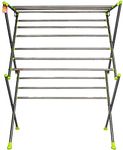 Comfort Creation Towel and Clothes Racks Drying Stand for Indoor Outdoor Purpose use Made with Steel Pipe and 12 Steel rods with Heavy Duty Shoes Base