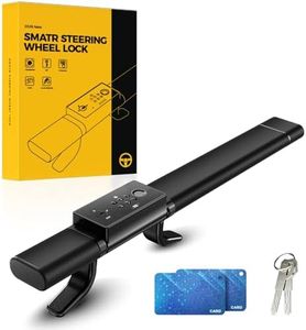 KYX Smart Steering Wheel Lock,Sound & Light Alarm,High-Tech Keyless Unlock