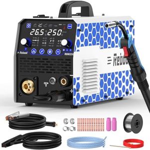 Reboot 250Amp MIG Welder - Gas/Gasless MIG/Stick/Lift TIG, Flux Core/Solid Wire Inverter. RBM2500 5GEN Upgrade for MMA, MIG & MAG Aluminum Welding Machine