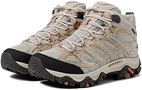Merrell Moab 3 Mid Women's Waterproof Hiking Boots, Aluminum.