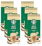 Starbucks White Mocha Premium Instant Coffee, 5 Sachets, (Pack of 6, Total 30 Sachets)