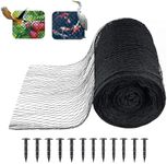 mychoiii Koi Pond Netting Kit 20 x 40 ft,Black Pond Netting for Koi Ponds Heavy Duty Woven Pond Net for Leaves Reusable Pool Protective Cover Netting Protecting Koi Fish from Birds, Cats and Predators