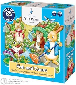 Orchard Toys Peter Rabbit™ Fish and Count - Counting Board Games for 3 Year Olds - Learning and Educational Children's Games for Boys, Girls, Toddlers, and Kids Age 3 and Up - 2-4 Players
