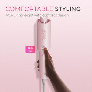 TYMO CURLPRO 1-Inch Rotating Curling Iron – Pink