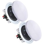 Vaiyer 5.25 Inch 350 Watts (Per Pair) Full Range Ceiling Speaker for Home Speaker Systems, in-Wall in-Ceiling 2-Way Mid Bass Woofer with Tweeter Stereo Sound Speakers (Sold in Pair)