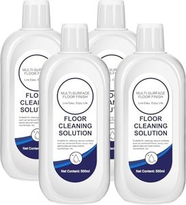 4 Pack Floor Cleaning Solution Compatible With Tineco, Deep Cleans for Multiple Hard Floors, Suitable With All Robot Vacuums with Mopping and Cordless Wet/Dry Vacuum Mop Cleaner (500ml*4)