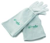 Rose Pruning Gloves for Men and Women - Thorn Proof Goatskin Leather Gardening Gloves with Gauntlet (Extra Large)