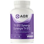 AOR - Tri B12 Synergy, 60 Lozenges - Vitamin B12 Supplement - Heart Health and Heal Your Nervous System - Combines Three Different Forms of B12 Adenosylcobalamin, Methylcobalamin and Hydroxocobalamin