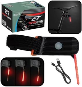 ELTRON TURBO LED Cycle Running Tail Light with Data Cable Bike Tail Light Waterproof Rear Bike Light Bicycle Tail Light Adjustable RED Light Reflection FIT for Cycles (Pack of 1 Piece)