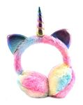 ZQBIEE Latest Unicorn Style Cute Winter & Outdoor Adjustable Ear Muffs Tie Dye for Girls and Women (UNICORN)