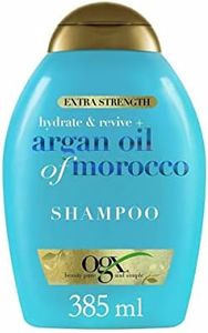 OGX Extra Strength Hydrate & Revive + Argan Oil of Morocco Shampoo | Dry, Damaged Hair, Cold-Pressed Argan Oil to Moisturize & Smooth, Paraben Sulfate Free 385ml