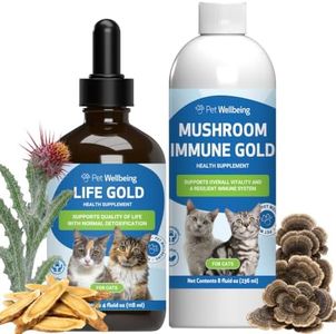 Pet Wellbeing More Mushrooms Kit for Cats - Immune System Support and Antioxidant Protection - Vet-Formulated with Turkey Tail, Reishi, Maitake, Astragalus
