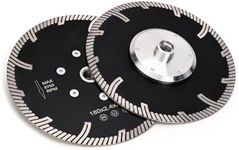 Casaverde 7" Turbo Continuous Rim Diamond Blades with Removable 5/8-11 Thread Cuts for Granite,Marble,Engineered Stone and Ceramic Tiles