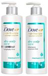 Dove Hair Therapy Dry Scalp Care Moisturizing Conditioner, 380 ml & Dove Hair Therapy Dry Scalp Care Sulphate-Free Shampoo, No Parabens & Dyes, With Niacinamide, 380 ml